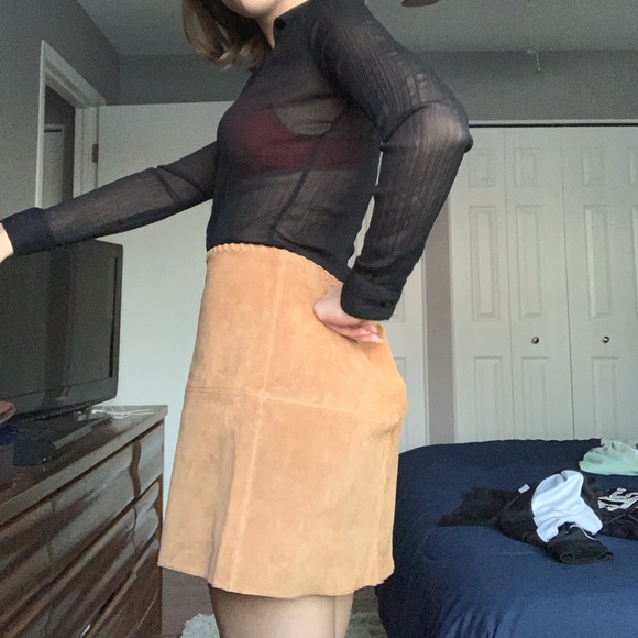 SOLD Forever 21 Suede Skirt - Picture 3 of 6